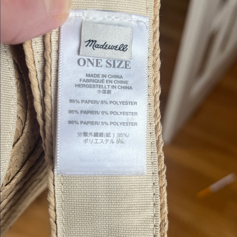 Madewell Packable Braided Straw Visor - Picture 5 of 5